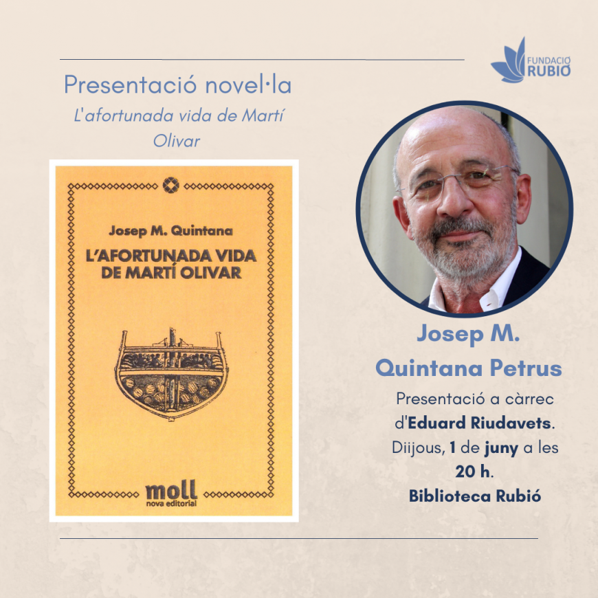 01.06.2023 Presentació del llibre "L'afortunada vida de Martí Olivar "